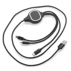 Kabel USB 3 w 1 LUX z własnym nadrukiem